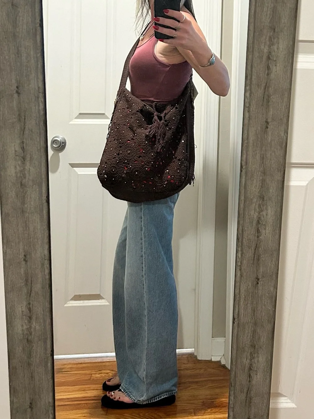 NWT Free People Sunrise To Sunset Crochet Tote